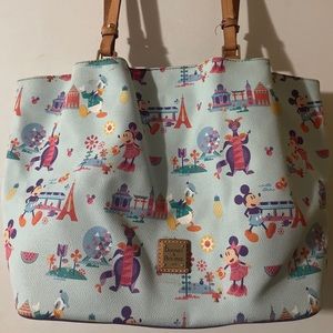 WDW Disney Parks Epcot Dooney & Bourke 2017 Flower & Garden Tote Purse *See Pix